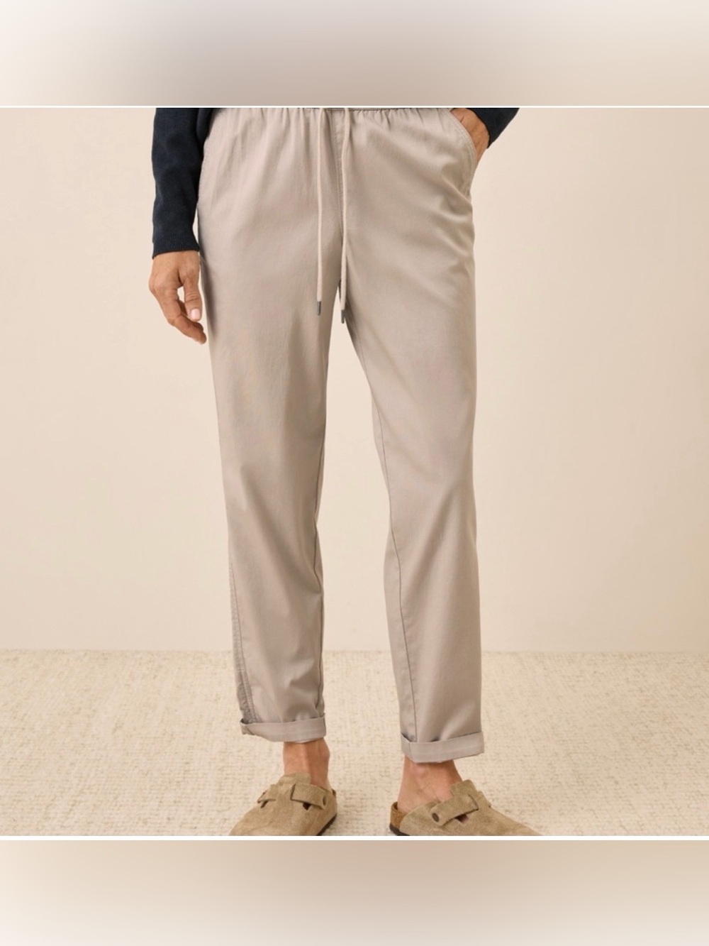 Pact Women's Relaxed Fit Daily
Twill Joggers Sz M Beige color